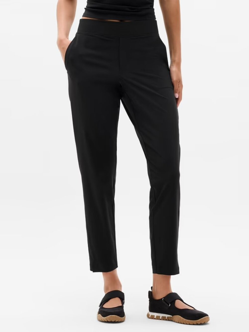Athleta Brooklyn Mid Rise Ankle Pant Black Size 12 Tall